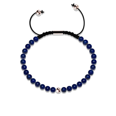 Lapis | Roségold Vermeil | Fokus Edelstein Makramee Armband